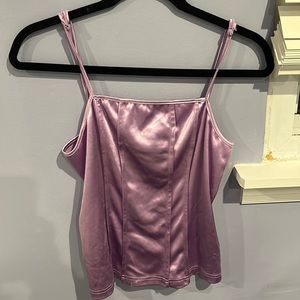 Metallic purple tank top